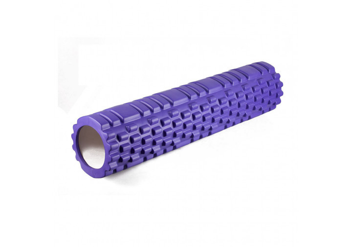 Масажний ролер EasyFit Grid Roller 60 см v.3.1 Фіолетовий