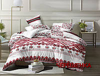 Двуспальный набор постельного белья с орнаментом вышиванка 180*220 из Бязи Gold, от производителя Черешенка