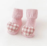 Набір дитячі бавовняні нарядні шкарпетки Mommy Bag 0-12 міс 1 пара №3 Серце (Рожеві) в упаковці
