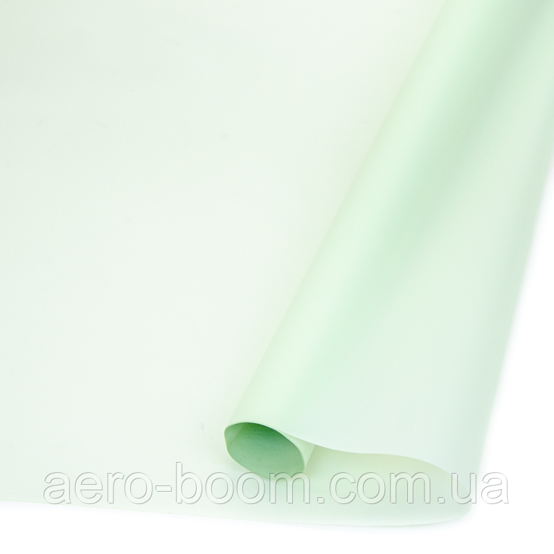 Плівка (калька) матова в рулоні "Пастель зелена Pastel Green", 60 см х 9 м