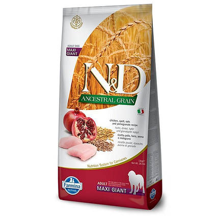 Farmina LG Adult Giant Maxi Chicken Сухий корм для дорослих гігантських собак з куркою, низькозерновий 12кг, фото 1