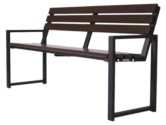 Лавка Modern Lux (коричнево-чорна)