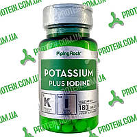 Калій з Йодом Piping Rock Potassium plus Iodine 180 таб