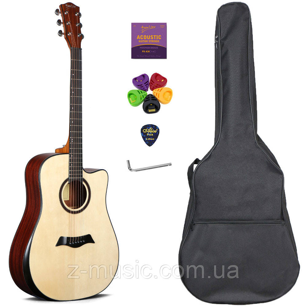 Гітара акустична Deviser LS-560-41 (чохол, скарбничка, медіатор, струна, ключ) - фото 1 - id-p1830394362