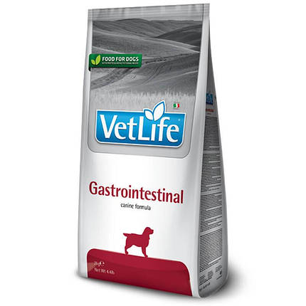 Farmina VetLife Gastrointestinal Сухий корм-дієта для дорослих собак різних порід із захворюваннями ШКТ 2кг, фото 1