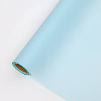 Пленка (калька) матовая в рулоне "Светло-голубая Light blue", 60 см х 9 м