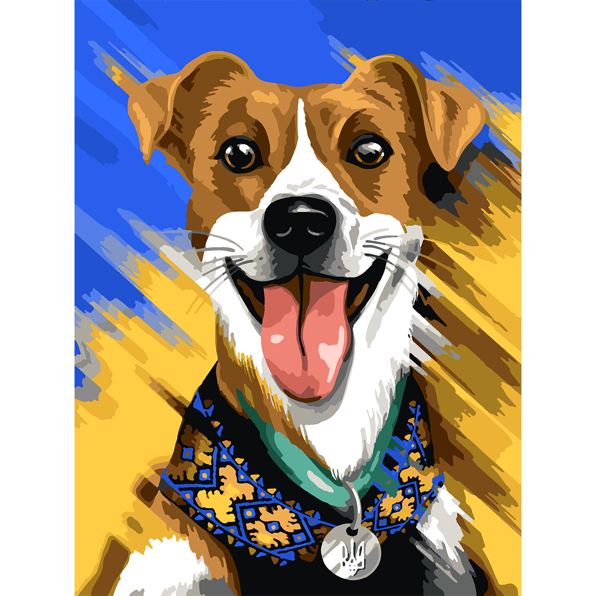 Картина за номерами SANTI "Хоробрий помічник", 30*40  см