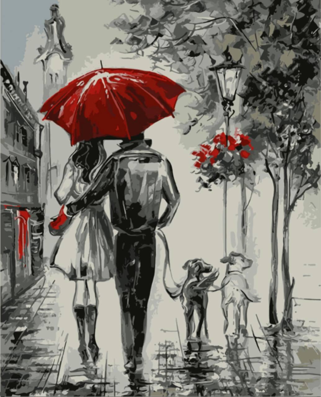 Картина за номерами SANTI "Прогулянка закоханих", 40*50см