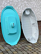 Набір дитячий ТМ Doloni Будиночок XL, пісочниця, гірка велика 243 см, сіро-блакитний, фото 7