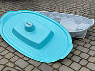 Набір дитячий ТМ Doloni Будиночок XL, пісочниця, гірка велика 243 см, сіро-блакитний, фото 8