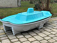 Набір дитячий ТМ Doloni Будиночок XL, пісочниця, гірка велика 243 см, сіро-блакитний, фото 9