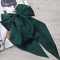 Женская заколка для волос с бантом Зеленый (15005)