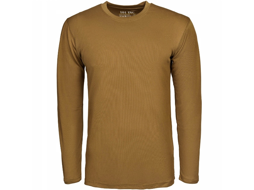 Сорочка швидковисихна термоактивна 101INC Tactical Quick Dry Long Sleeve Coyote, фото 1