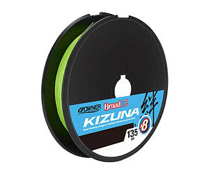 Шнур OWNER KIZUNA 56117 Broad PEx8 #0, 10 мм 4,1 кг 135 м chartreuse (133929)