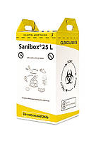Контейнер-пакет для сбора и утилизации медицинских отходов Sanibox 25л (из КАРТОНА)