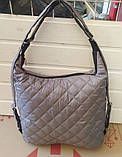 Сумка Рюкзак жіноча зі стьобаної тканини, фото 2