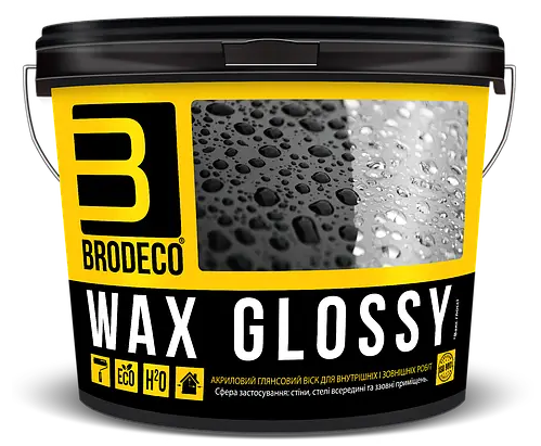 Віск для декоративної штукатурки Brodeco Wax Glossy 1л, фото 1