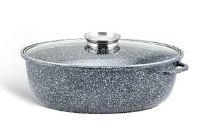 Гусятниця з литого алюмінію з гранітним покриттям 8 л Edenberg EB-4603 Гусятниця з кришкою