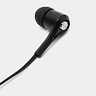 Навушники з мікрофоном D3, Чорні / Дротова гарнітура для телефону / Вакуумні навушники, фото 6