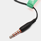 Навушники з мікрофоном D3, Чорні / Дротова гарнітура для телефону / Вакуумні навушники, фото 9