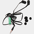 Навушники з мікрофоном D3, Чорні / Дротова гарнітура для телефону / Вакуумні навушники, фото 5