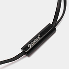 Навушники з мікрофоном D3, Чорні / Дротова гарнітура для телефону / Вакуумні навушники, фото 8