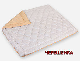 Демісезонна двоспальна ковдра стьобана 175х215 см мікрофібра / холоофайбер двостороння, фото 4