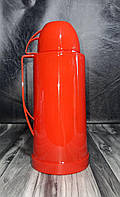 Термос со стеклянной колбой 1.8л Красный
