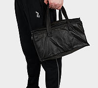 Невелика чорна термо сумка-холодильник для зберігання напоїв та продуктів на 5 літрів 9133, фото 6