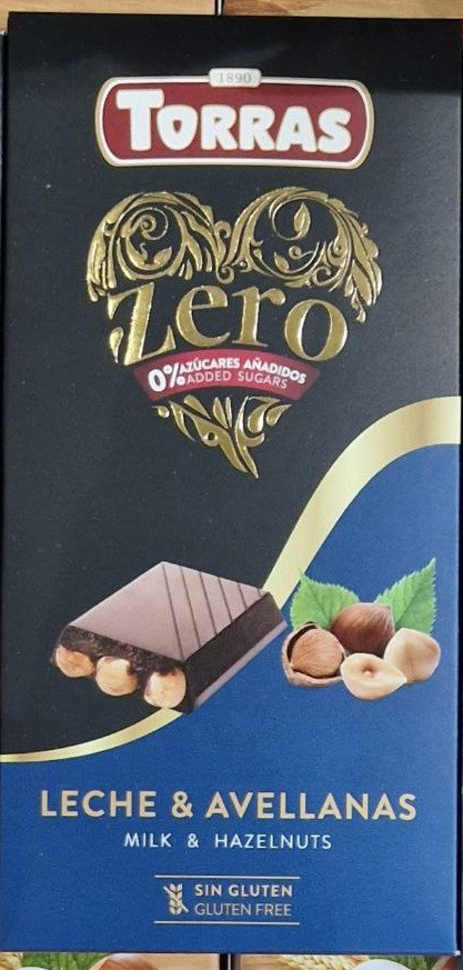 Шоколад Torras Leche & Avellanas молочний з лісовим горіхом 150 г. Іспанія