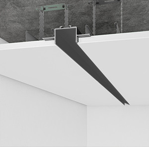 Профіль тіньового шва з LED-підсвічуванням роздільний  РСТ-40 чорний