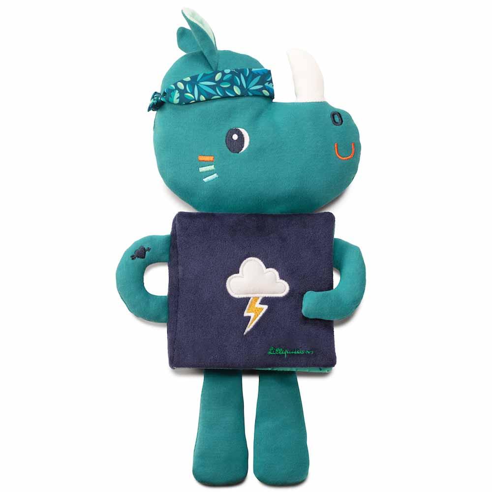 Lilliputiens - М'яка книга Носоріг Маріус (світиться у темряві)