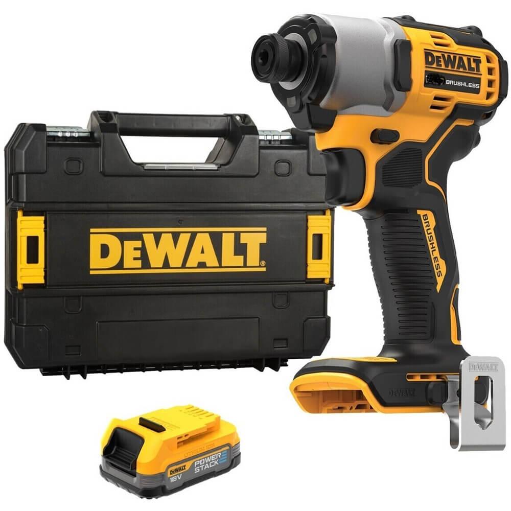 Шурупокрут ударний акумуляторний безщітковий DeWALT DCF840E1T, фото 1