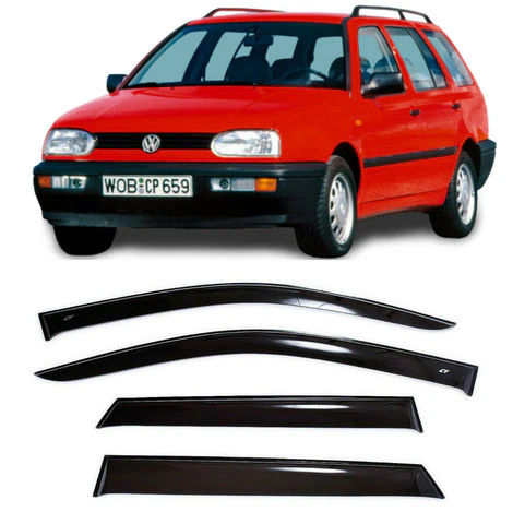 Дефлектори вікон вітровики Volkswagen Golf IV універсал 1997-2004 (скотч) HIC Тайвань