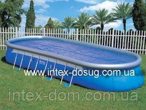 Надувний овальний басейн Oval Fast-Set Bestway 56164, 853х366х122 см кіїв