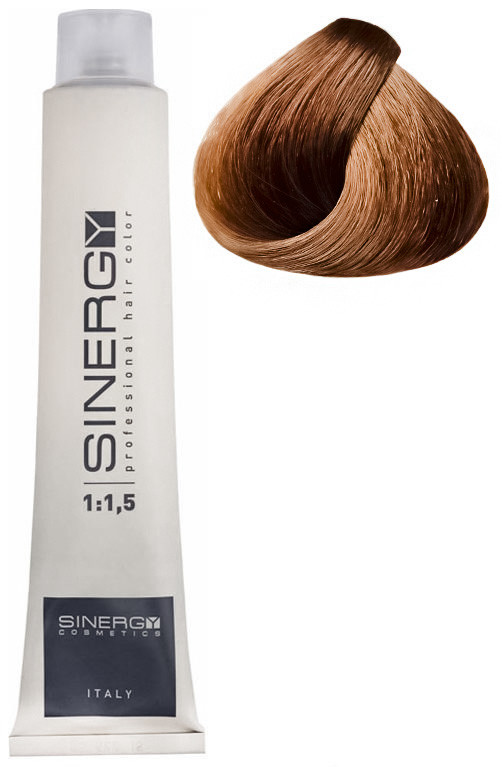 Стойкая крем-краска для волос Sinergy №7/73 Крем карамель, 100мл, фото 1