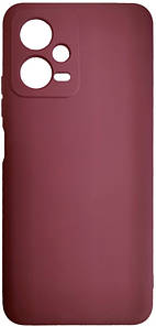 Чохол Silicone Case Poco X5 Pro (бордовий)