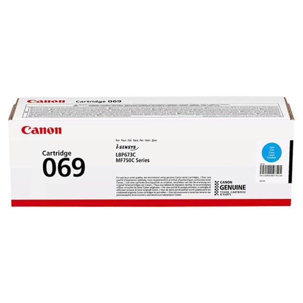 Картридж Canon 069 (5093C002) Cyan для принтера MF752Cdw/MF754Cdw LBP673Cdw