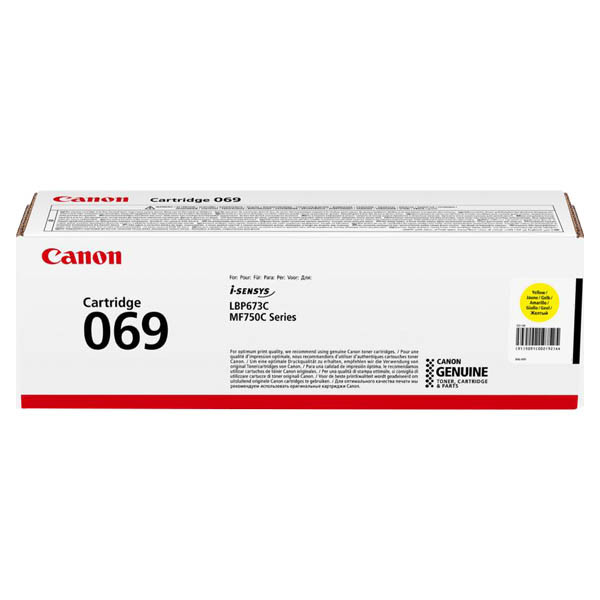 Картридж Canon 069 (5091C002) Yellow для принтера MF752Cdw/MF754Cdw LBP673Cdw