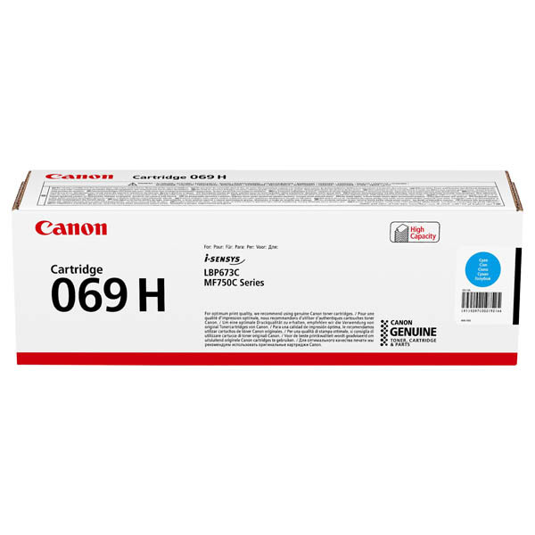Картридж SystemPrint (з чипом) аналог Canon 069H (5097C002) Cyan для принтера MF752Cdw, MF754Cdw, LBP673Cdw, фото 1