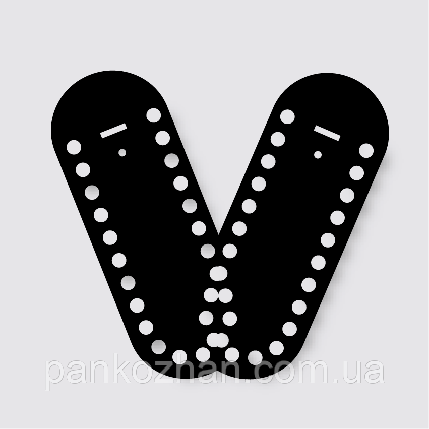 Акрилові боковини до в'язаної сумки, овал, фото 1