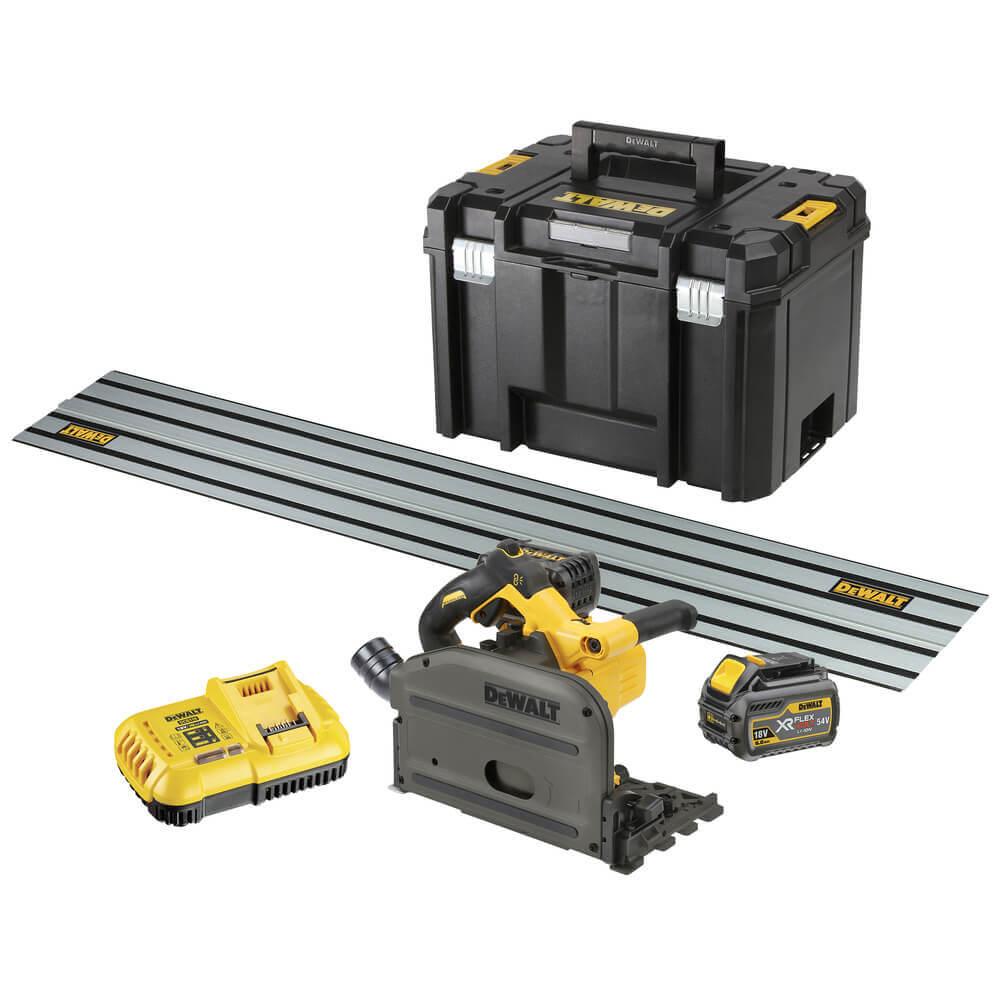 Пила дискова заглибна акумуляторна безщіткова DeWALT DCS520T2R, фото 1
