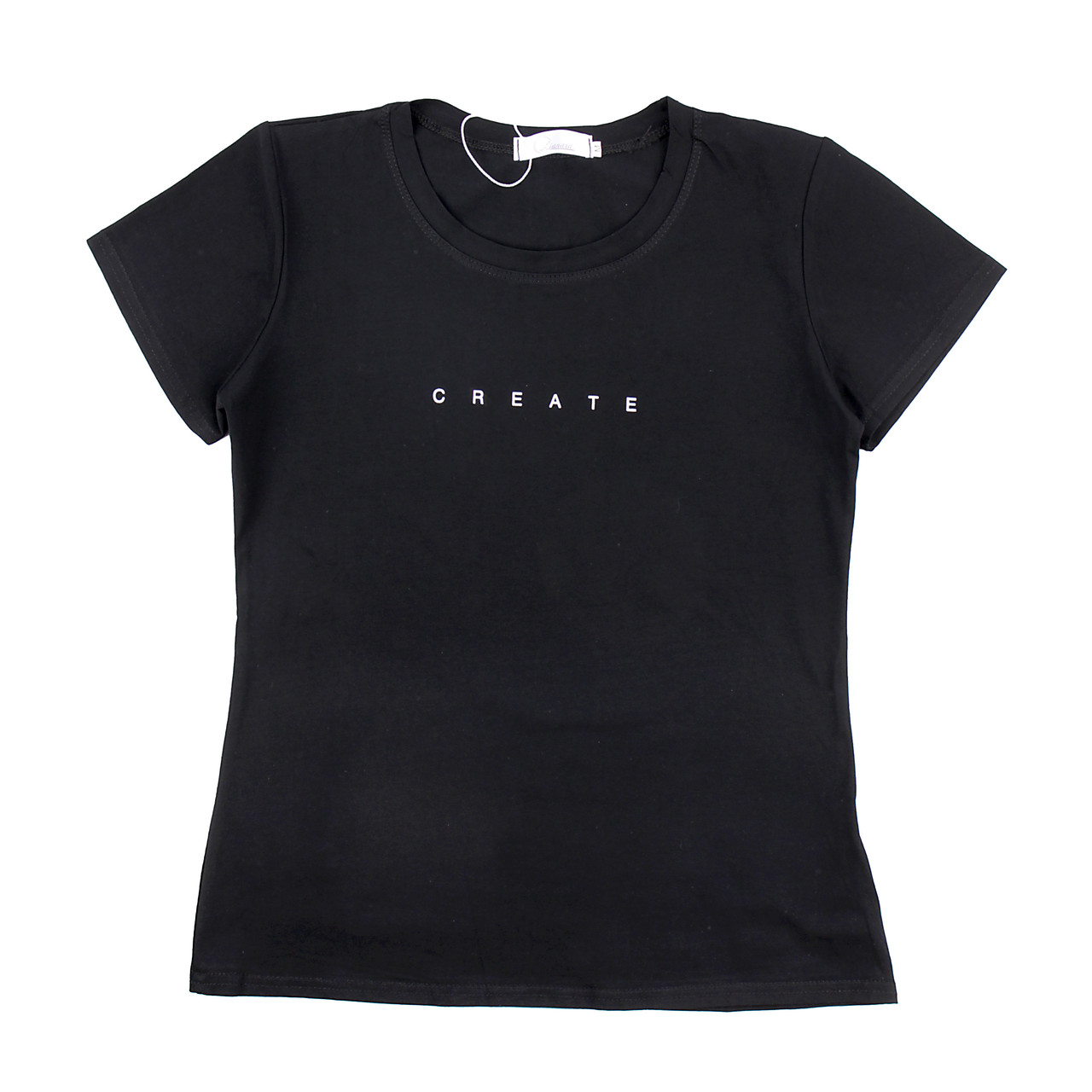 Жіноча футболка чорна 2XL