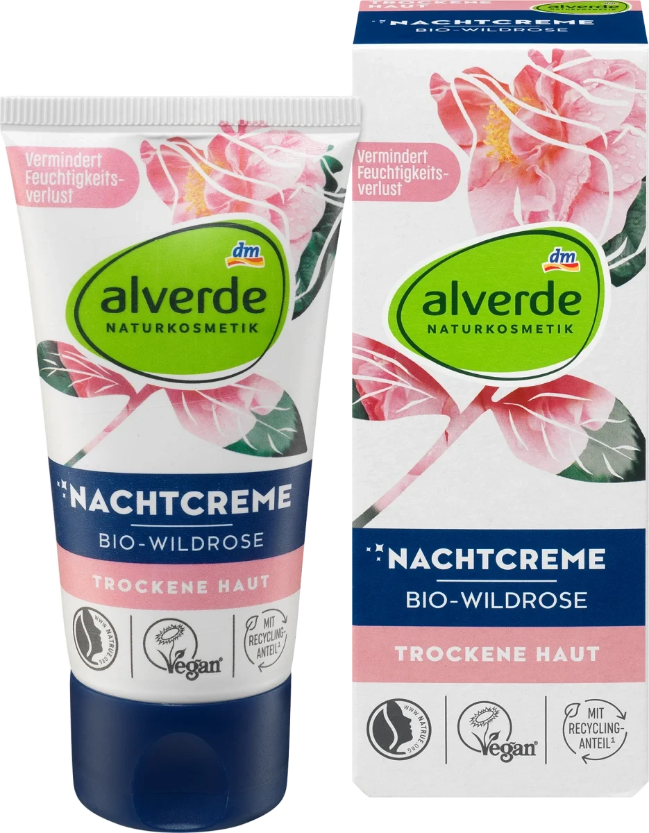 Нічний крем Alverde Bio-Wildrose, 50 мл