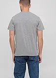Футболка чоловіча базова, стильна повсякденна, однотонна бавовняна якісна сіра, польша stedman, фото 5