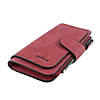 Стильний гаманець замшевий клатч (19 х 10,5 х 2 см) Baellerry Forever Темно-червоний / Жіночий гаманець з еко замші, фото 8