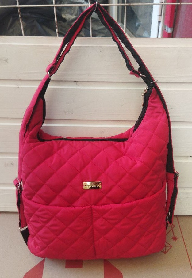 Сумка Рюкзак жіноча зі стьобаної тканини, фото 1