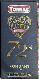 Шоколад Без цукру Torras Zero 72% чорний 100 г Іспанія