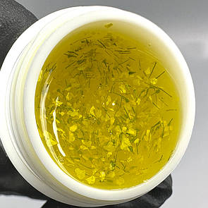 Гель із сухоцвітами Flower Gel SWEET NAILS жовтий №4