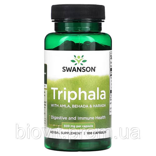 Трифала (Triphala) 500 мг 100 капсул (ID#1234015553), цена: 305 ...